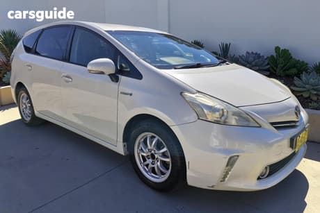 White 2012 Toyota Prius V Wagon Hybrid