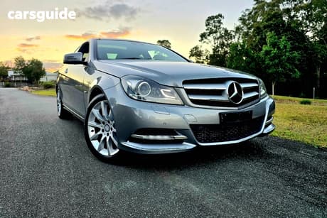 Silver 2011 Mercedes-Benz C180 Coupe Be