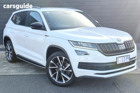 White 2018 Skoda Kodiaq Wagon 132 Tsi Sportline (4X4)