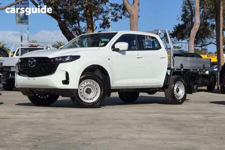 White 2025 Mazda BT-50 Dual Cab Chassis Xs (4X4)