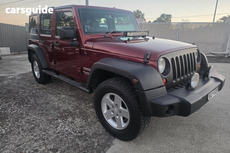 Burgundy 2007 Jeep Wrangler Softtop Sport (4X4)