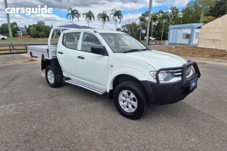 White 2014 Mitsubishi Triton Double Cab Utility Glx (4X4)