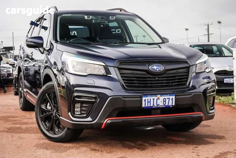 Blue 2021 Subaru Forester Wagon 2.5I Sport (Awd)