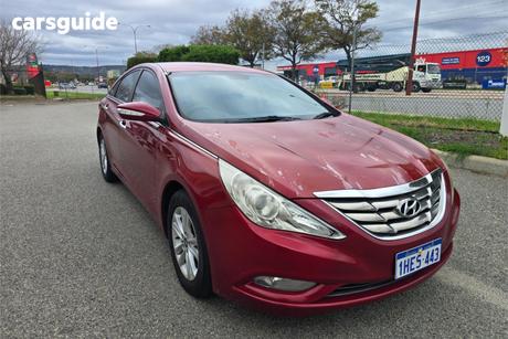 Red 2011 Hyundai I45 Sedan Active