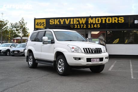 White 2008 Toyota Landcruiser Prado Wagon Gxl (4X4)