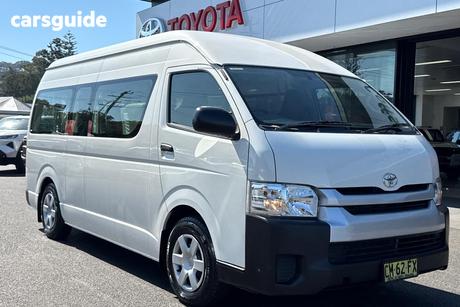 White 2017 Toyota HiAce Bus Commuter