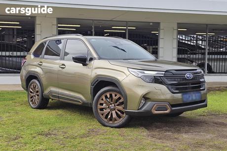 Green 2025 Subaru Forester Wagon Hybrid Sport (Awd)