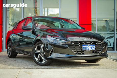 Black 2022 Hyundai I30 Sedan Elite