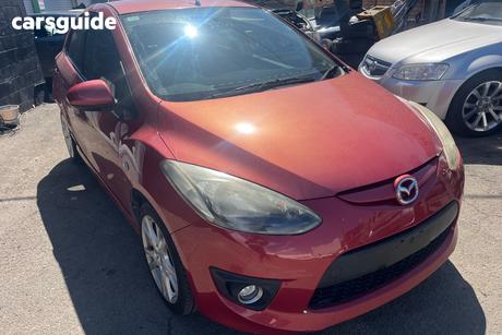 Red 2007 Mazda 2 Hatchback Genki