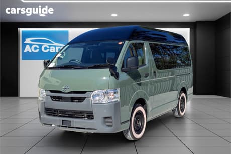 Green 2021 Toyota HiAce Commercial UNIQUE RETRO-INSPIRED VAN CAMPERVAN GL