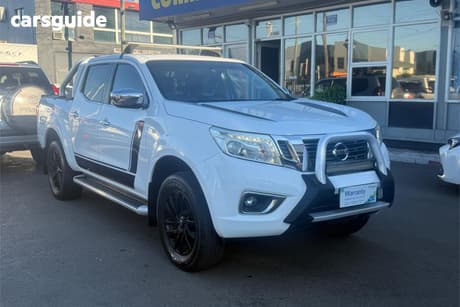 White 2015 Nissan Navara Dual Cab Utility St (4X4)