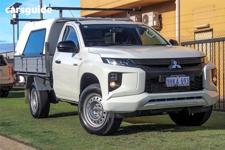 White 2021 Mitsubishi Triton Cab Chassis Glx (4X4)