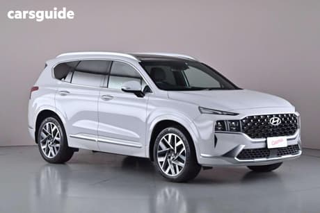 White 2022 Hyundai Santa FE Wagon Highlander Crdi (Awd)