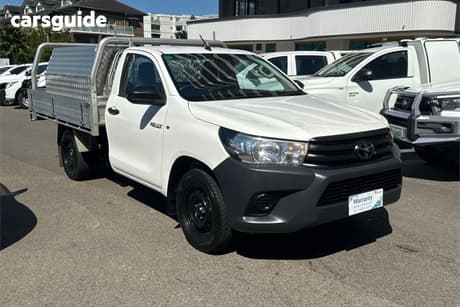 White 2020 Toyota Hilux Cab Chassis Workmate