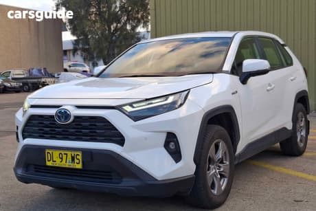 White 2024 Toyota RAV4 Wagon Gx (2Wd) Hybrid