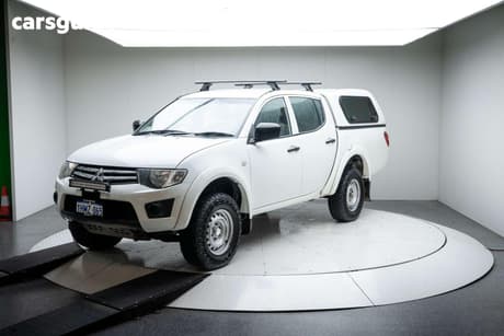 White 2014 Mitsubishi Triton Double Cab Utility Glx (4X4)