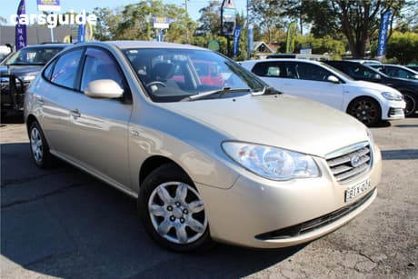 Gold 2008 Hyundai Elantra Sedan Sx