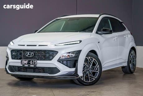 White 2021 Hyundai Kona Wagon N Line (Awd)