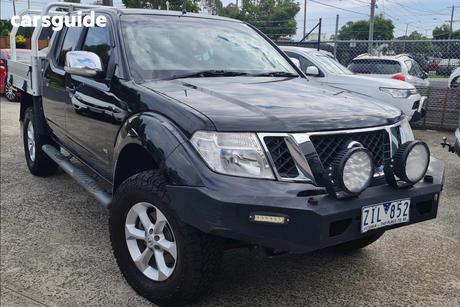 Black 2012 Nissan Navara Dual Cab Pick-up St-X (4X4)