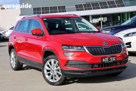 Red 2019 Skoda Karoq Wagon 110 Tsi