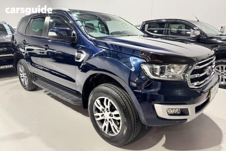 Blue 2020 Ford Everest SUV TREND
