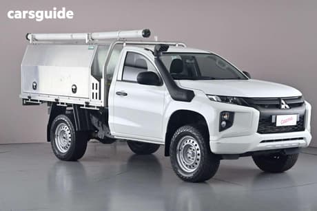 White 2022 Mitsubishi Triton Cab Chassis Glx (4X4)