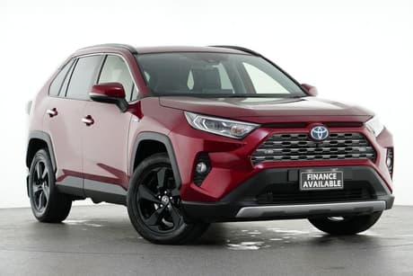 Red 2019 Toyota RAV4 Wagon Cruiser Awd Hybrid