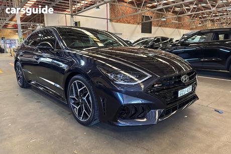 Blue 2022 Hyundai Sonata Sedan N Line