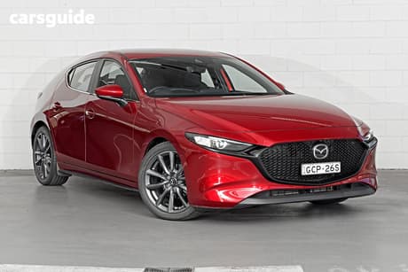 Red 2021 Mazda 3 Hatchback G20 Evolve