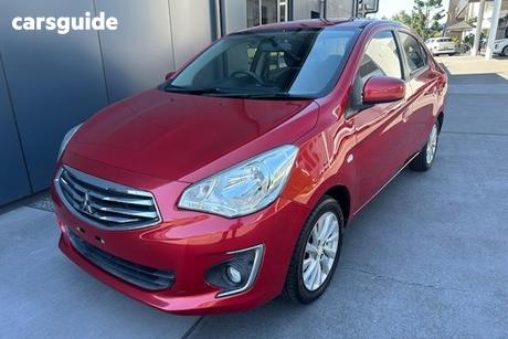 Red 2014 Mitsubishi Mirage Sedan Es