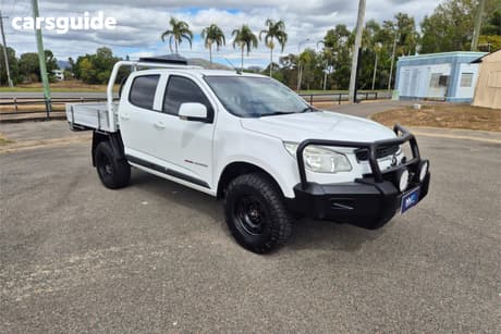 White 2014 Holden Colorado Crew Cab Chassis Lx (4X4)