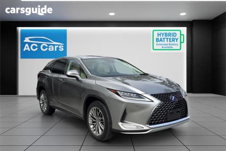 Grey 2022 Lexus RX SUV VERSION L HYBRID SUV W/ HUD DISPLAY
