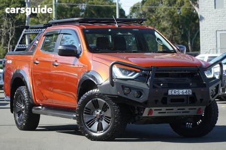 Orange 2021 Isuzu D-MAX Crew Cab Utility X-Terrain (4X4)