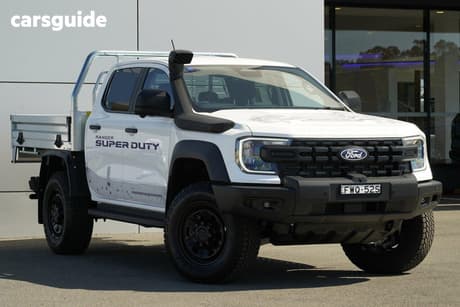 White 2026 Ford Ranger Dual Cab Chassis Super Duty (4X4)