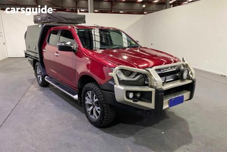 Red 2023 Isuzu D-MAX Crew Cab Utility Ls-U (4X4)