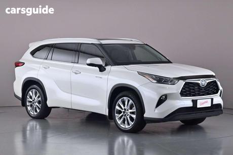 White 2021 Toyota Kluger Wagon Grande Hybrid Awd