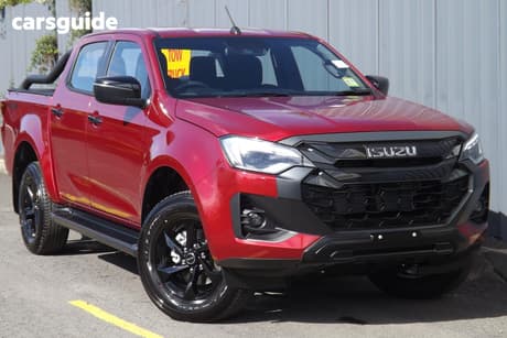 Red 2026 Isuzu D-MAX Crew Cab Utility X-Rider (4X4)
