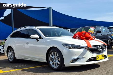 White 2015 Mazda 6 Wagon Touring