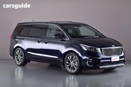 Blue 2020 Kia Carnival Wagon Platinum