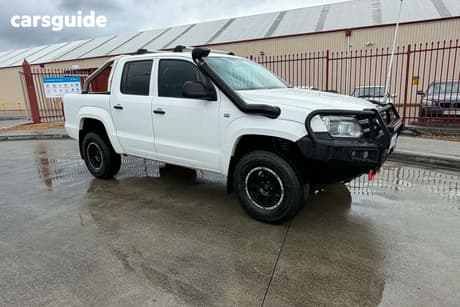 White 2014 Volkswagen Amarok Dual Cab Utility Tdi420 (4X4)
