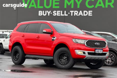 Red 2021 Ford Everest Wagon Trend (4Wd)