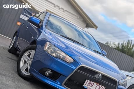Blue 2014 Mitsubishi Lancer Sedan Lx