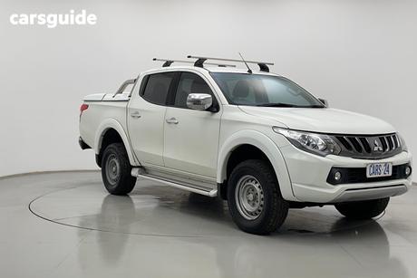 White 2017 Mitsubishi Triton Dual Cab Utility Gls (4X4)