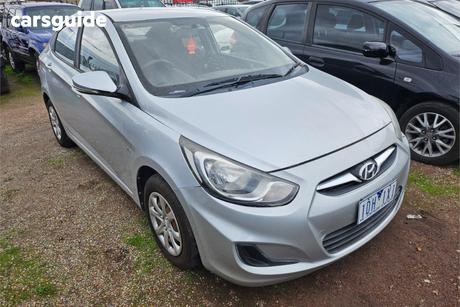 Silver 2012 Hyundai Accent Sedan Active