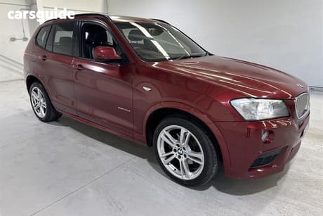 Red 2012 BMW X3 Wagon Xdrive 30D
