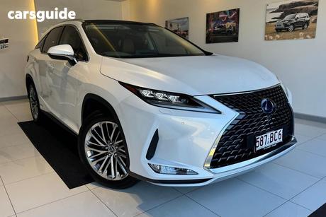 White 2021 Lexus RX450H Wagon Sports Luxury Hybrid