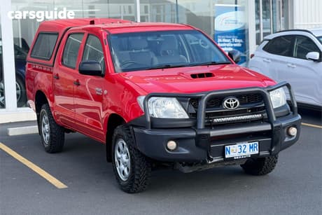 Red 2010 Toyota Hilux Ute Tray SR