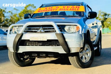 Silver 2015 Mitsubishi Triton Double Cab Utility Glx (4X4)