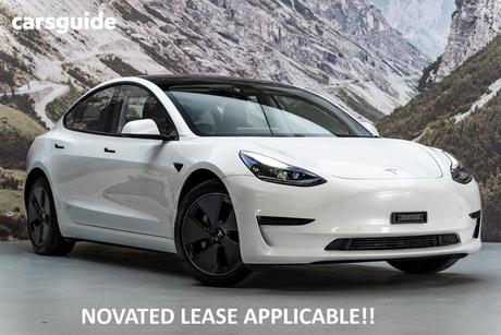 White 2022 Tesla Model 3 Sedan Rear-Wheel Drive