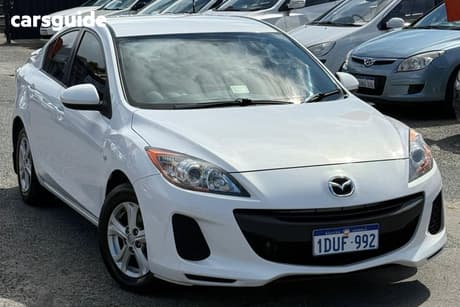 White 2011 Mazda 3 Sedan Neo